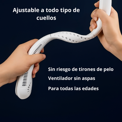 Ventilador de cuello portátil Airhalo, 3 Velocidades de Frescor.