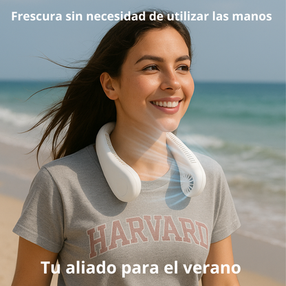 Ventilador de cuello portátil Airhalo, 3 Velocidades de Frescor.