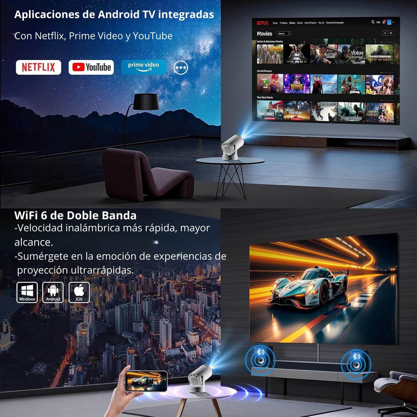 Proyector portátil 4K
