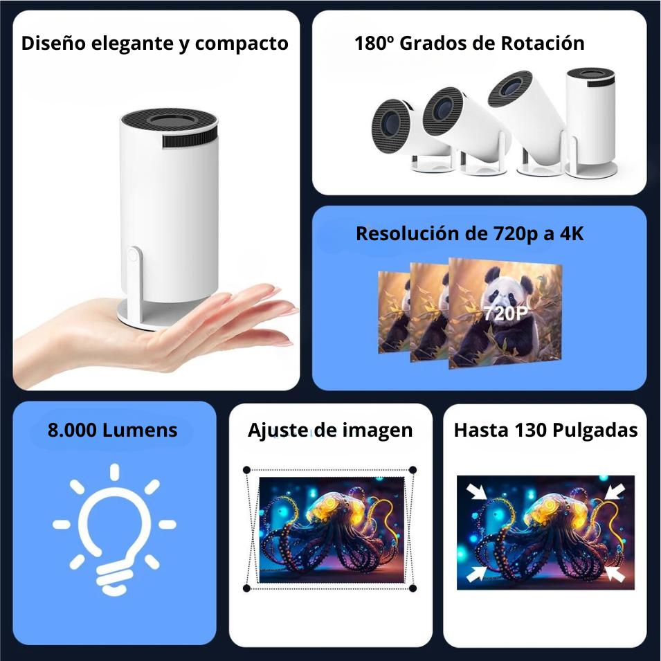 Proyector portátil 4K